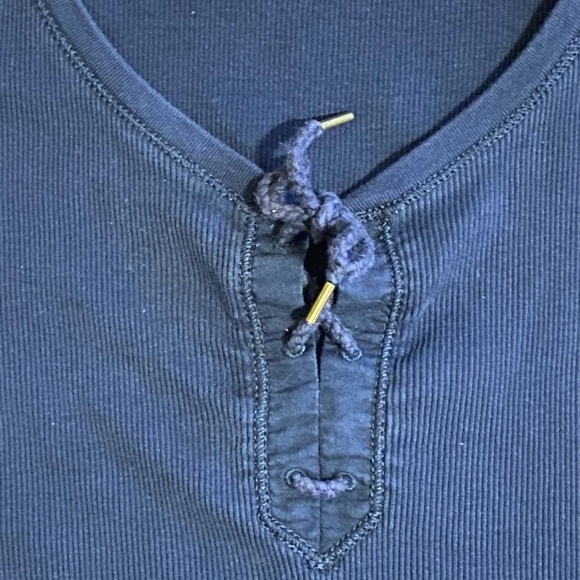 Lauren Ralph Lauren Navy Blue Women’s Tee Large 100% cotton - Picture 3 of 7